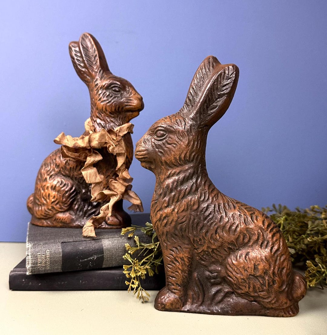 Primitive Chocolate Bunny 8