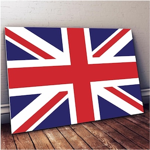 Union Jack Flag Wall Art - Durable Plastic British Flag Print | A1, A2, A3 Sizes | Indoor & Outdoor UK Decor for Celebrations and Events