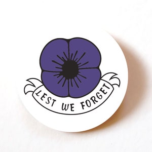 Packung mit 24, 72, 240 Papieretiketten, damit wir die lila Mohnblume nicht vergessen, Tag der US-Armee, Gedenksonntag, Tag des Waffenstillstands, Kriegshelden der Armee