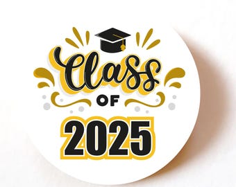 Set of 24, 72, 240 Graduation Stickers – Class of 2025 Congrats Labels for Cards, Gifts, Party Favours & Decorations