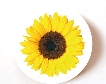 Pack of 24, 72 ,240  Sunflower paper labels, Sunflower Adhesive Stickers Colourful Decorative Stickers for Crafts, Wedding, Party Favours