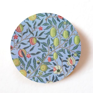 William Morris Fruit Stickers: Vintage Pomegranate Design, Decorative Labels