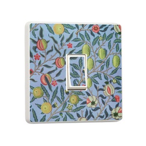 William Morris Light Switch Sticker Set: Fruit & Pomegranate Art