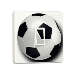 Set of 2 Football Design Ball Single Light Switch Sticker vinyl cover skin