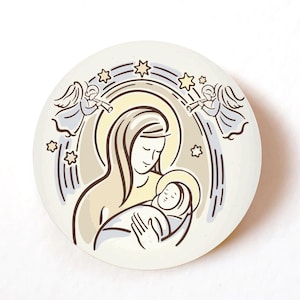 Lot de 24, 72, 240 étiquettes en papier, autocollants auto-adhésifs de la Nativité de Noël, autocollants boules de Noël, papeterie de Noël