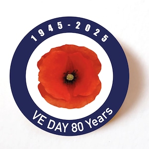 Commemora l'80° anniversario della vittoria di Poppy con pacchetti di adesivi di carta premium: 24, 72 o 240 adesivi