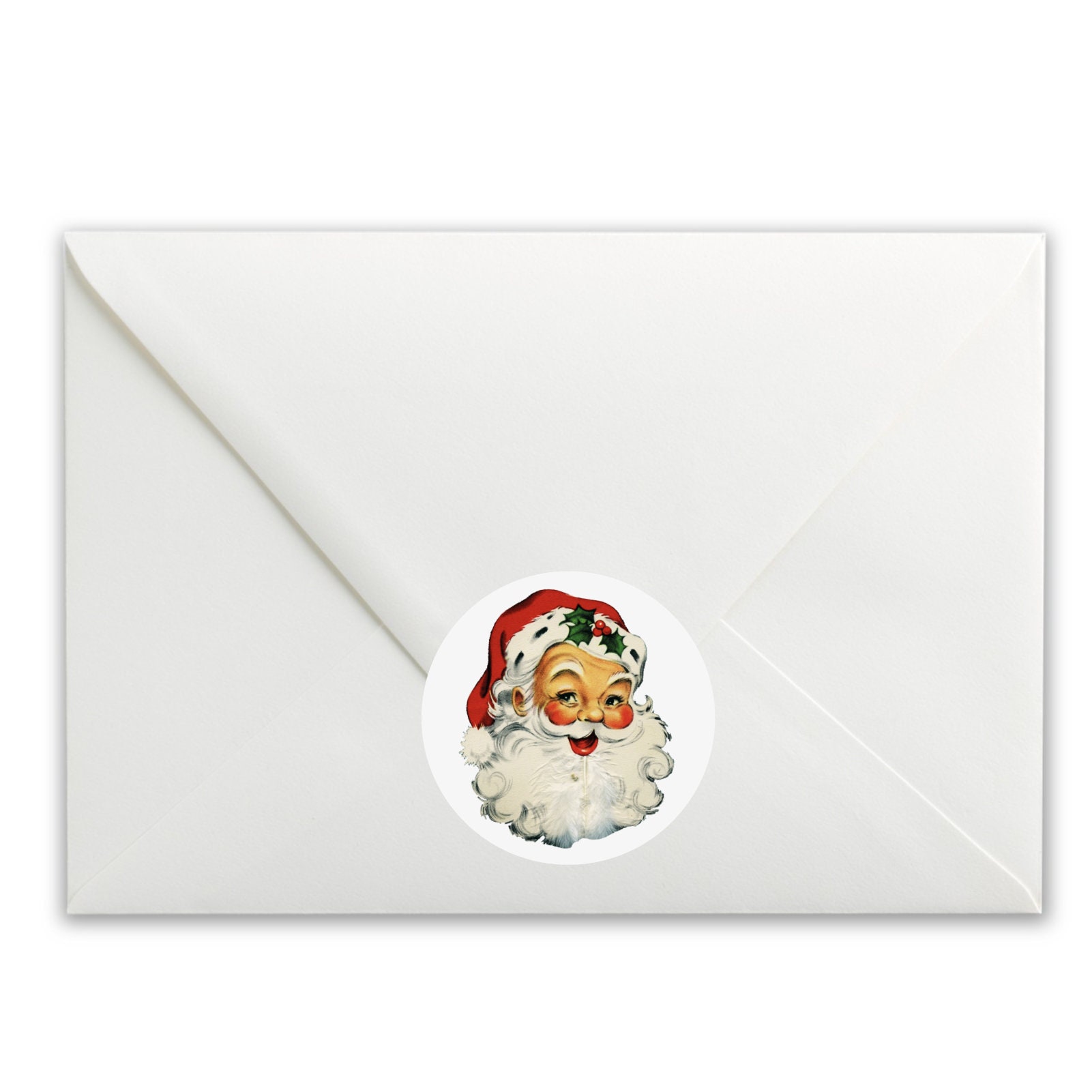 Meuva Christmas Sticker Number 24 Countdown Sticker Santa Snowman