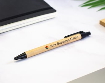 Personalised Logo Pen: Recycled Cardboard Eco-Friendly Promotional Item