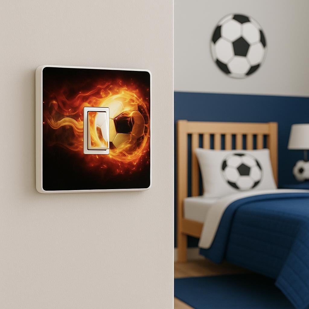 Stika Decor Adesivo Decorativo Per Interruttore Luce Bambini - Design Vinile 8.2x8.2cm Stika Decorazione Bambini - Foto 7