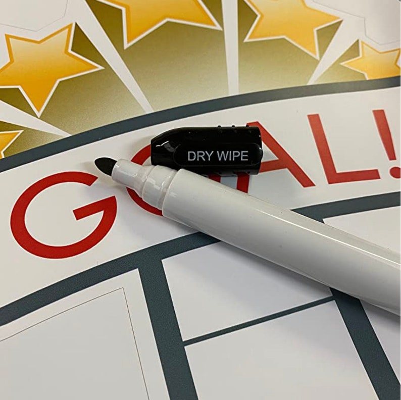Large Fundraiser Goal Thermometer Matt self-adhesive Vinyl Sticker, Office Wall Sticker, Charity Target Chart, Fundraising Ideas image 3