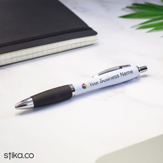 Penne promozionali di contorno stampate personalizzate, penne a sfera  personalizzate in gomma, ufficio, scuola, evento con il tuo testo/logo -   Italia