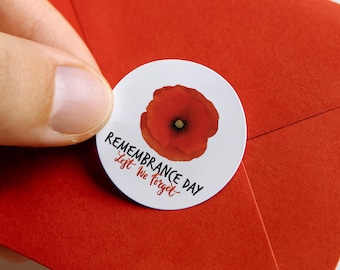 Vinyl-Aufkleber 'Lest We Forget' – 2x15 Cm Gedenkaufkleber Mit Mohnblumen Für Auto, Scrapbook & Mehr