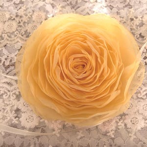 Pastel Yellow Flower Choker,Satin Ribbon,Wedding Choker,Bridal ,Charming Accessory, Mother of the Bride,Women's Accessory, Realistic Look