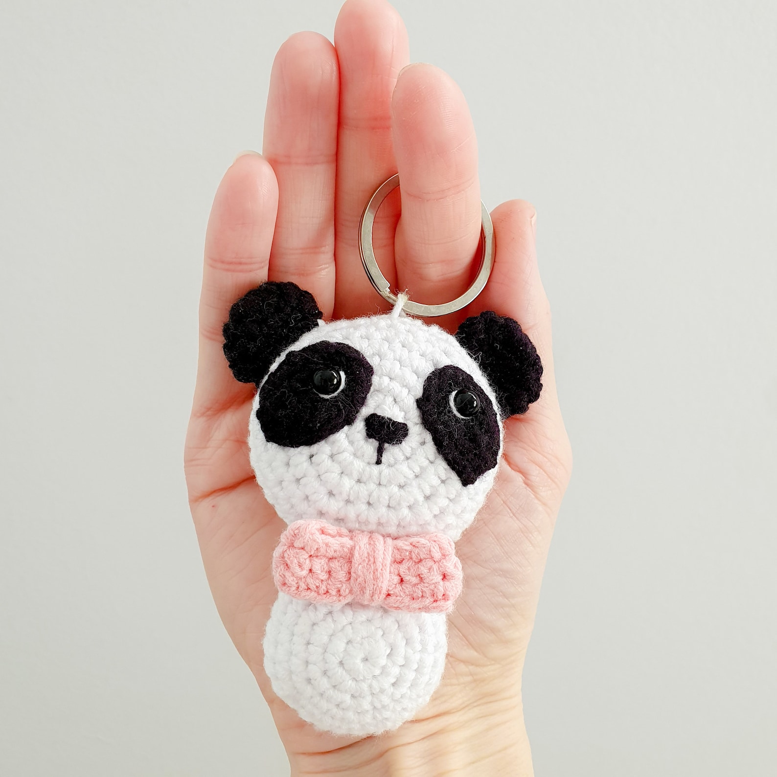 Crochet Keychain Panda PATTERN Toy for Kids Keychain Pattern Mini Toy