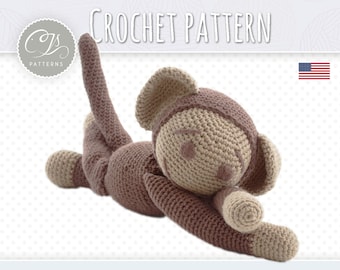 Amigurumi Pattern, Monkey, Stuffed Animal Crochet Pattern