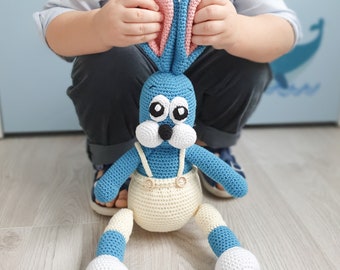 CROCHET PATTERN x Toy Rabbit Crochet Pattern, Easy Crochet Rabbit Pattern x Cute Crochet Toy Pattern, Toy Crochet Pattern