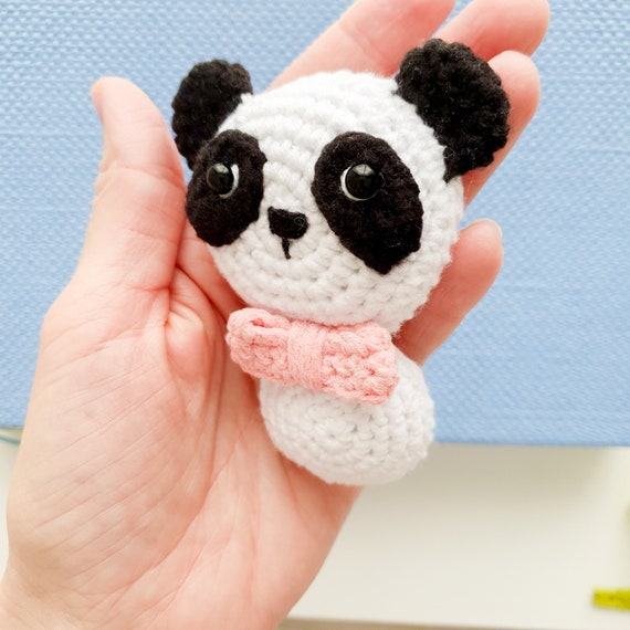 Crochet Keychain Panda PATTERN Toy for Kids Keychain Pattern Etsy