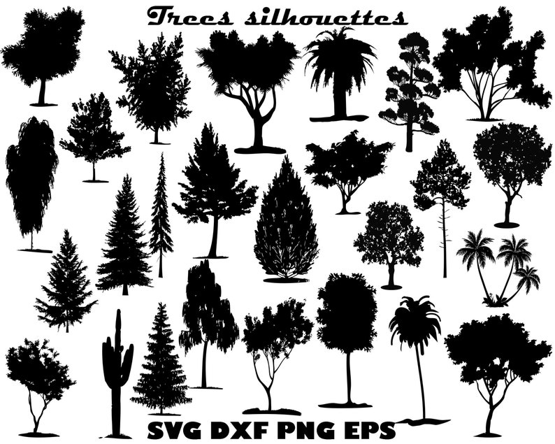 Download Tree Cut File Trees Svg Tree Vector Tree Silhouette Tree Svg Tree Cricut Tree Clipart Palm Tree Svg Printable Art Clip Art Art Collectibles