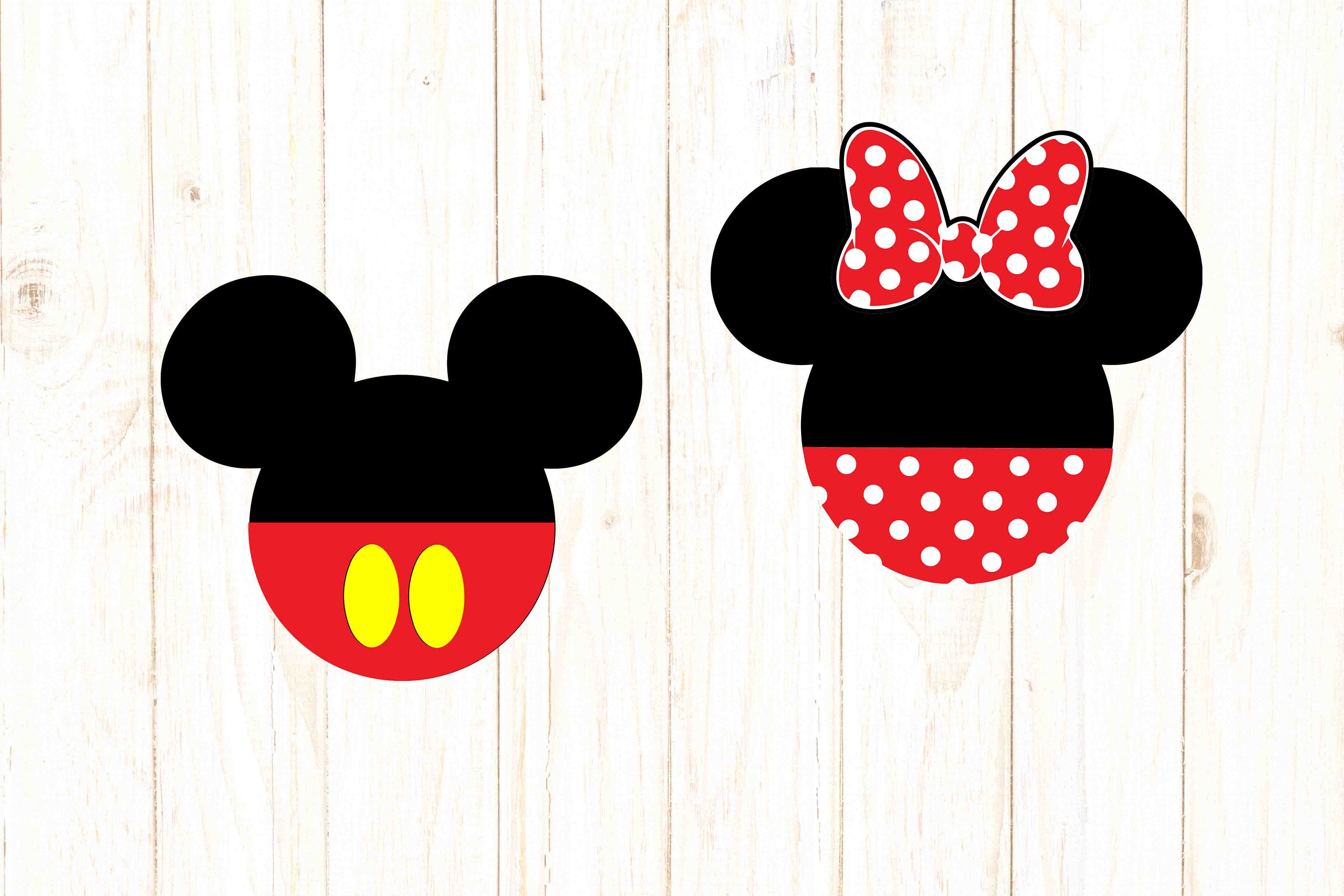 Mickey Minnie svg Mickey Minnie head Disney svg Disney dxf | Etsy