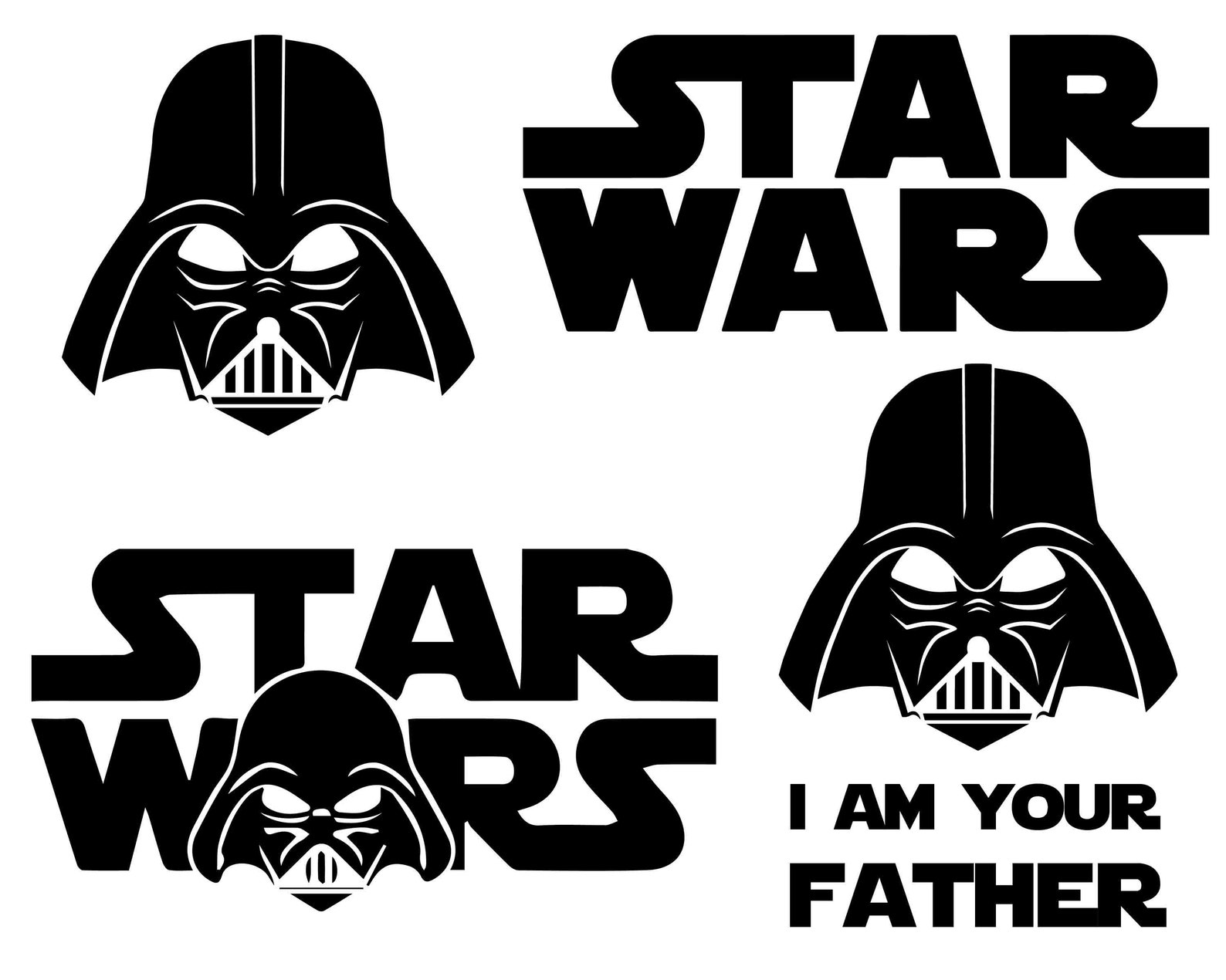 Darth Vader SVG Star Wars SVG Darth Vader silhouette Star image 0.