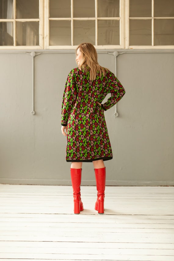 Vintage 80s Dress Oversize Baggy Dress Colorful K… - image 8