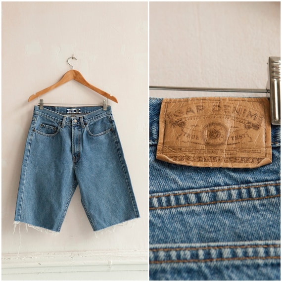 Vintage Gap Jeans 90s Denim Shorts Mens Mid Rise Waist 30 Cut Offs Blue  Wash Straight Leg Jeans Womens Boyfriend Shorts Fray Jean Shorts W30 -   Canada