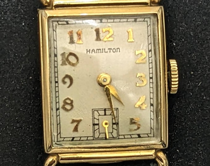 1940 Hamilton essex Men's Watch Gold Filled Etsy