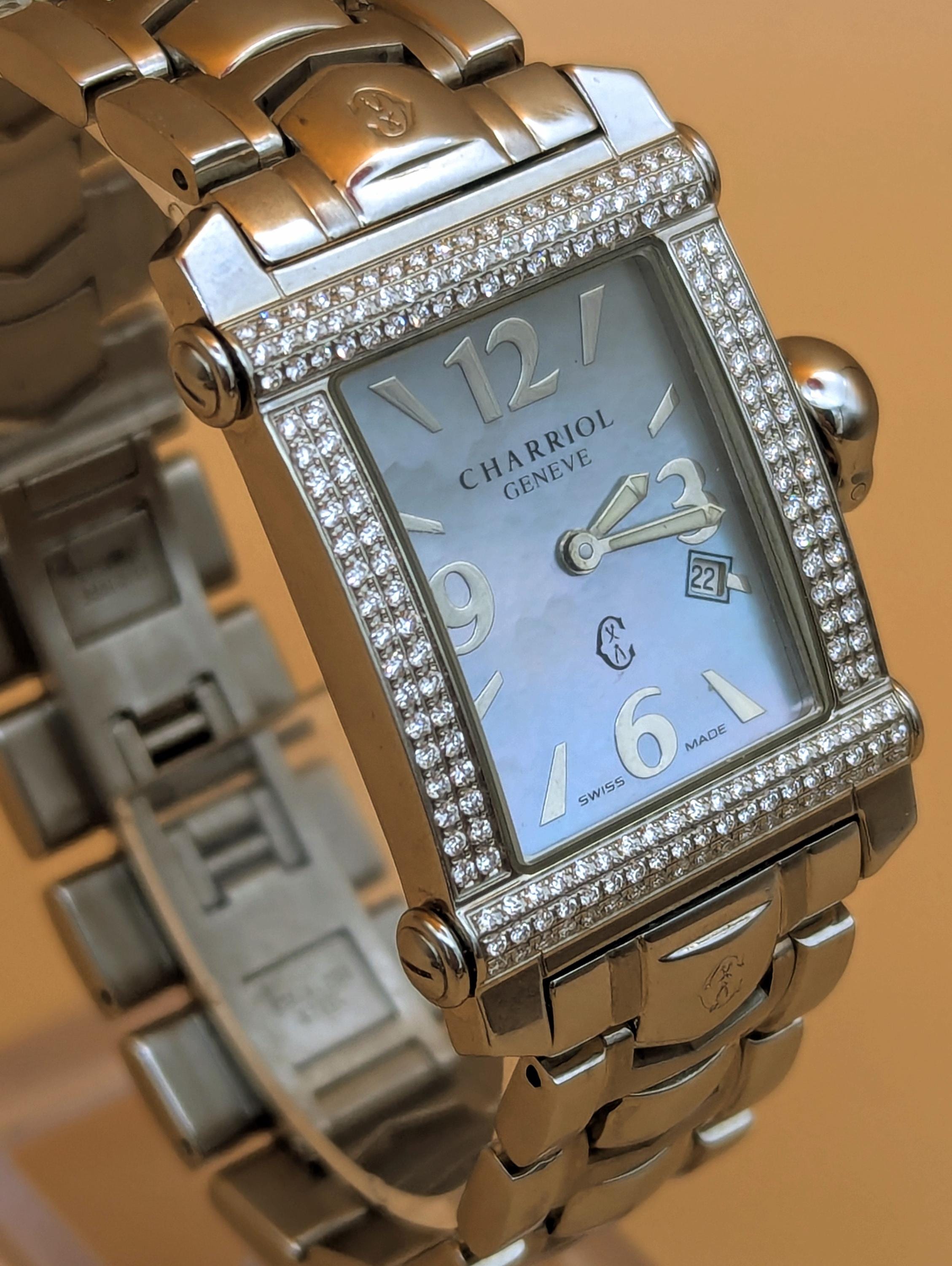 Phillipe Charriol COLUMBUS Women's Stainless Steel Swiss Watch