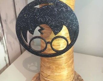 Harry Potter Wooden Bauble with Lightening Scar  and Glasses