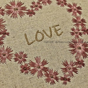 Motif de broderie machine, cadre de couronne de fleur, floral design de broderie cadre monogramme, téléchargement immédiat