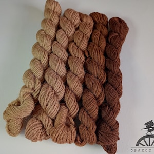 Red Fawn Set of Appletons Wool Hanks Range No. 300 (301 - 305) Crewel 2ply or Tapestry 4ply yarn