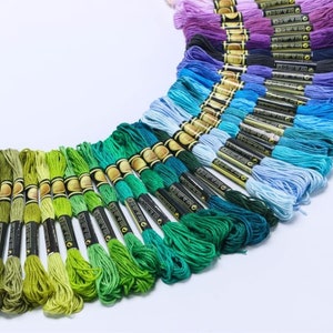 CXC刺繍糸の大量セット - 最新バッチ「2ラベル」でお好みの色を選べます！主要ブランドカラーにマッチします