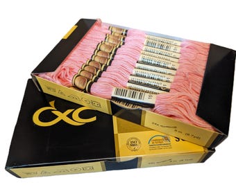 Nos. 3838 - 3866 CXC thread Box of 24pcs skeins - Pick from 447 colours cross stitch & embroidery floss bulk wholesale