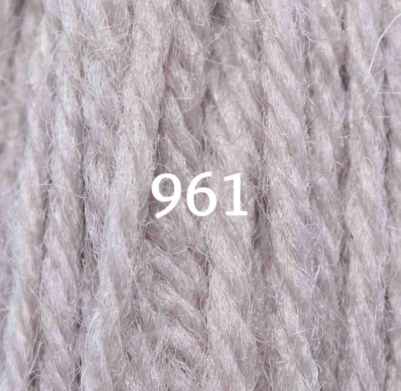 Iron Grey Set of Appletons Wool Skeins Range No. 960 961 968 Crewel 2ply or Tapestry 4ply yarn 961