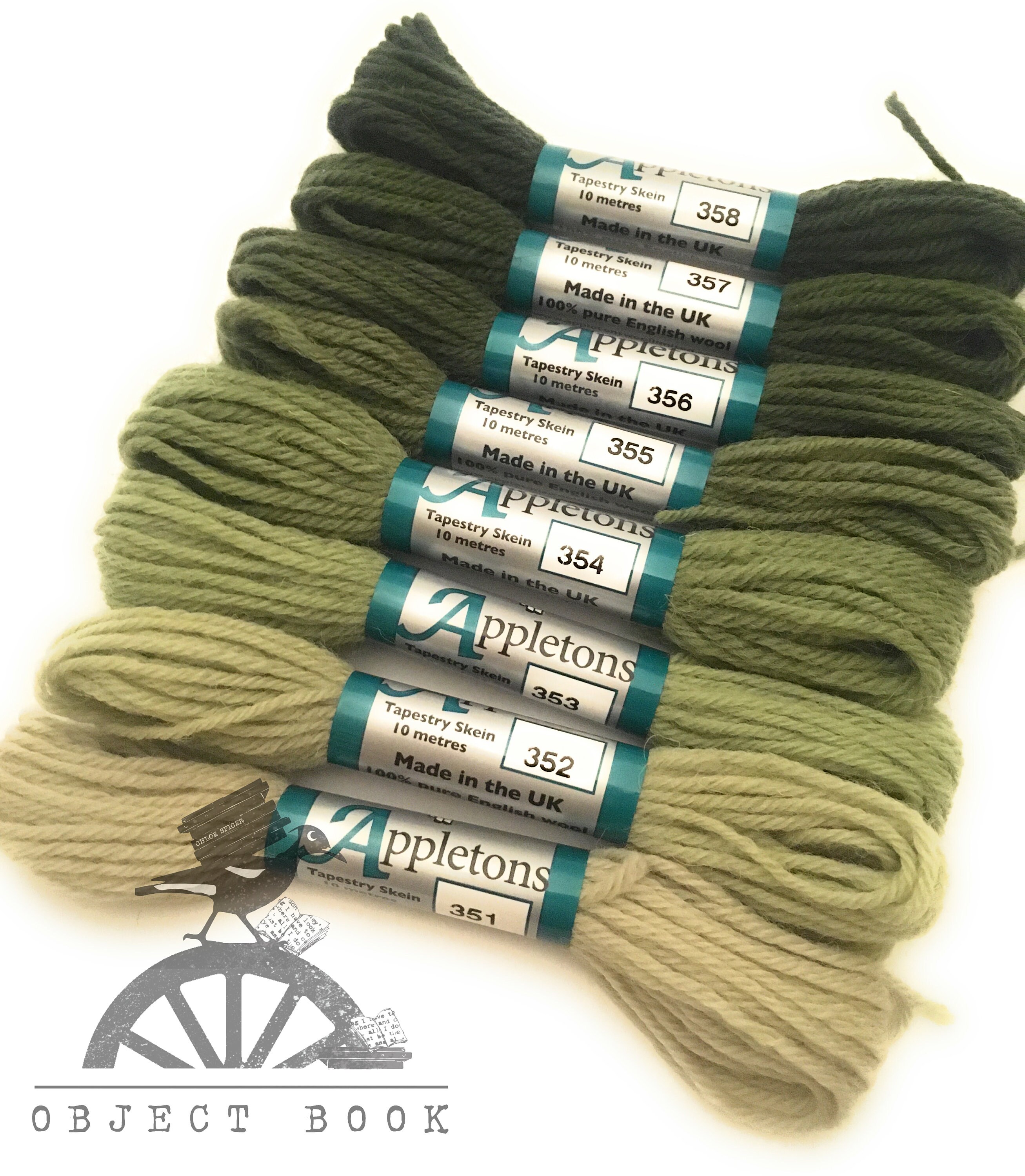 Appletons Darning Wool Gradient, Olive Green – Brooklyn Haberdashery