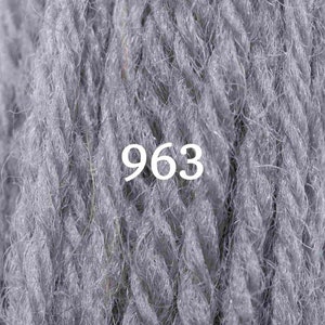 Iron Grey Set of Appletons Wool Skeins Range No. 960 961 968 Crewel 2ply or Tapestry 4ply yarn 963