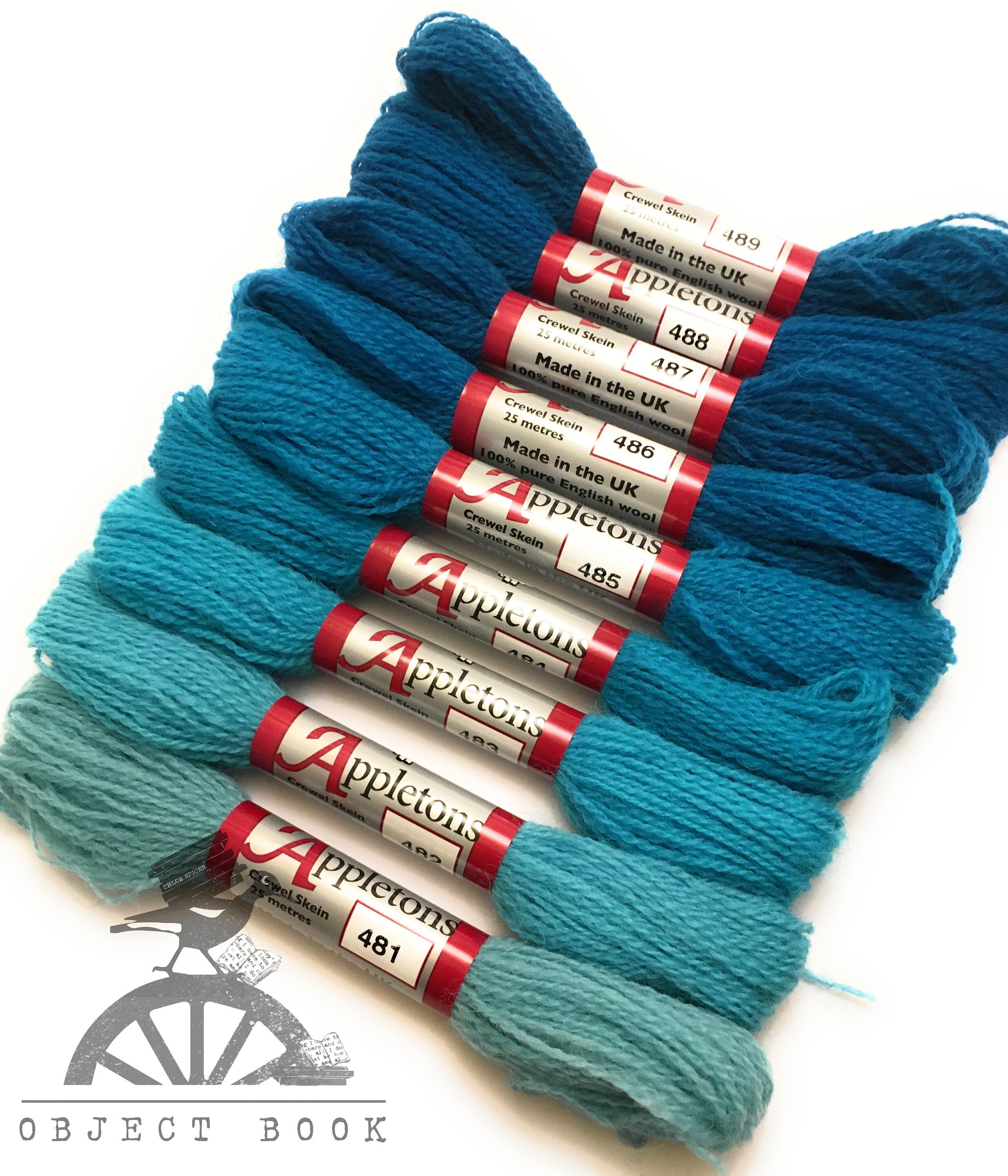 Appletons Crewel Wool Yarn, Hand Embroidery Yarn Bundle, 100% Wool