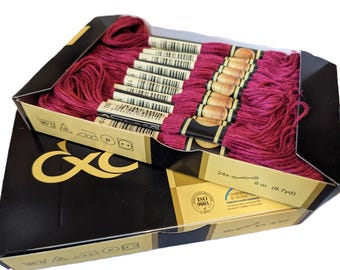 Nos. 3721 - 3837 CXC thread Box of 24pcs skeins - Pick from 447 colours cross stitch & embroidery floss bulk wholesale