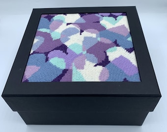 Cool Hearts- Stitch your own memory keepsake box Appletons Wool Tapestry Needlepoint Kit
