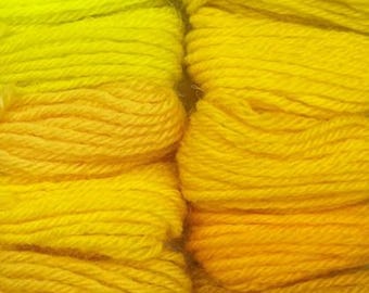 Yellows 10pc Set of Appletons Wool Skeins Crewel 2ply or Tapestry 4ply yarn