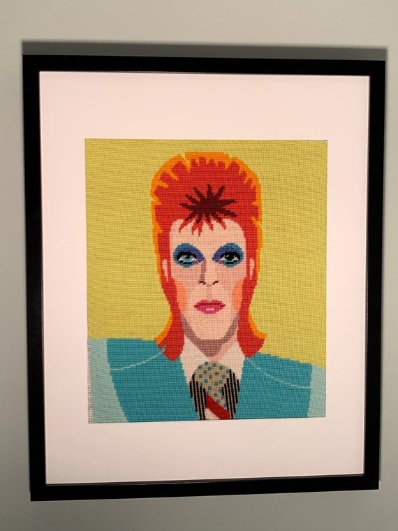 David Bowie Tapestry Needlepoint Kit Appletons 100% Wool Yarn