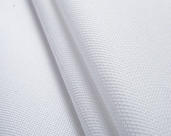 14ct White or Sparkle Aida Cross Stitch Fabric White cotton 30cm x 30cm