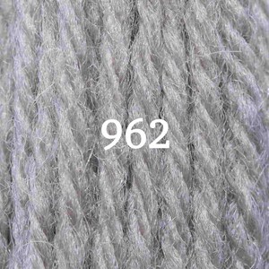 Iron Grey Set of Appletons Wool Skeins Range No. 960 961 968 Crewel 2ply or Tapestry 4ply yarn 962