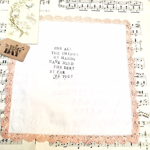 Mother Of The Bride Gift Wedding Hanky For Your Happy Tears