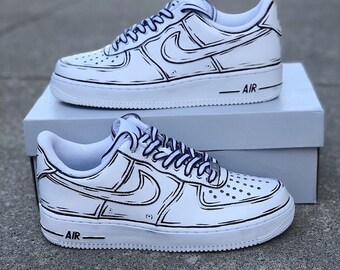 Air force 1 custom cartoon | Etsy Nederland