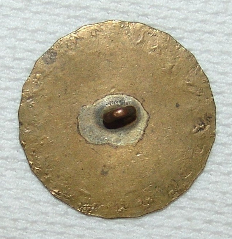 Large 18th Century Tombac Button 1 3/8 Hand Hammered Etsy