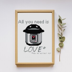 Instant Pot Funny Modern Cross Stitch Pattern Instant Download PDF