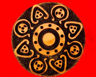 9th/10th Century Rus &quot;Mushroom&quot; Woodcut for Wood Block Printing and Leather Embossing SCA