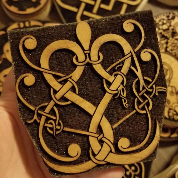 Late Christian Viking fish Hook Runestone Etching - Etsy