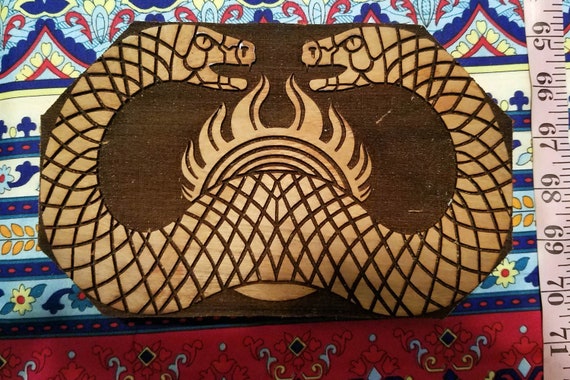 Serpent Cult Banner From Conan Woodcut for Wood Block Printing or